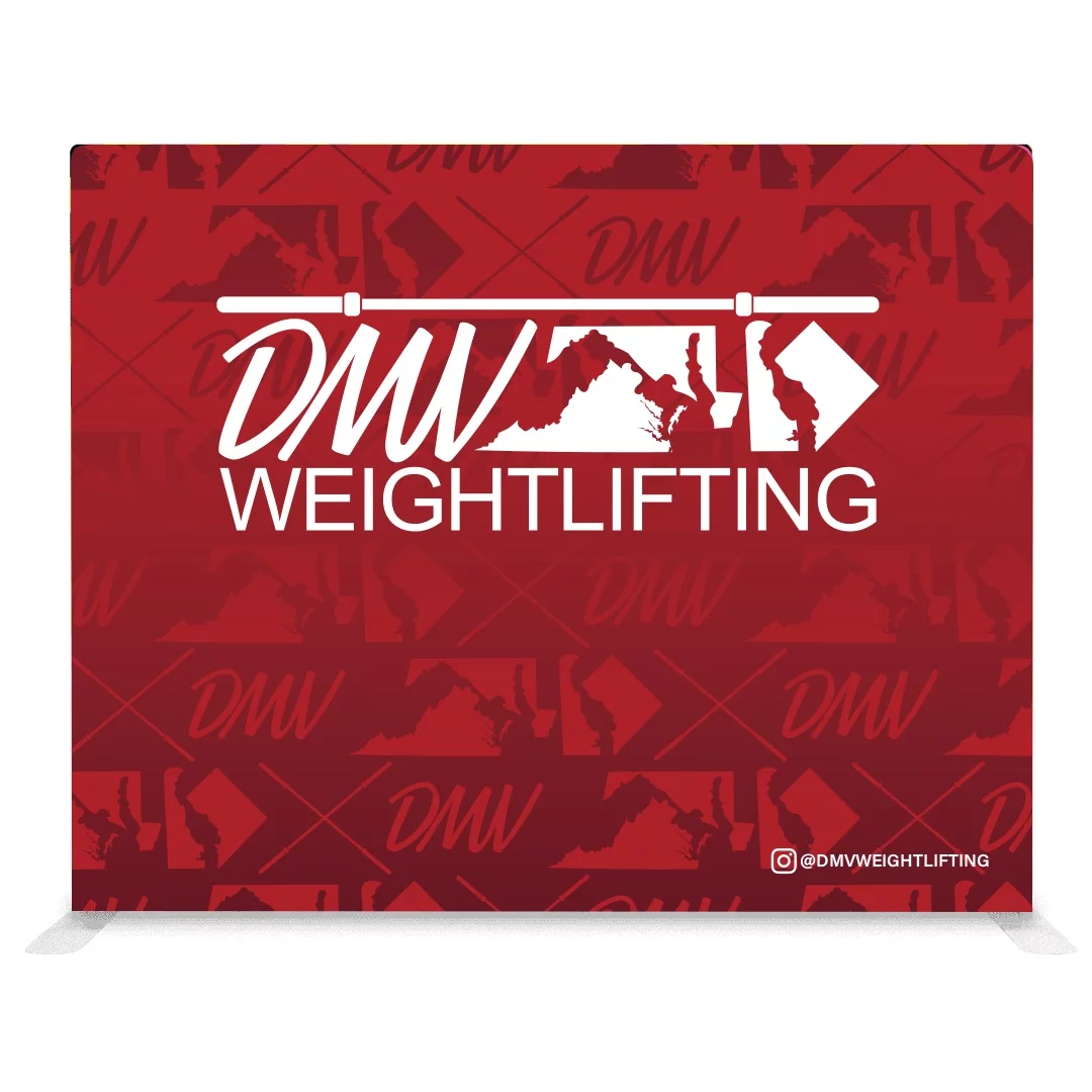 10ft straight tension fabric display for fast and easy event setup