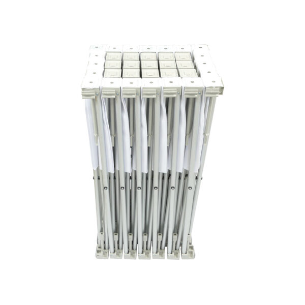 Collapsed aluminum frame for USAW 15'x10' RPL backdrop.
