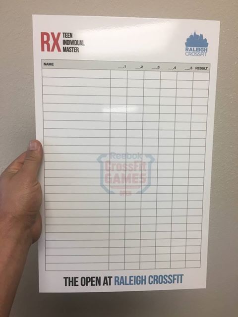 Monthly dry erase calendar board for gym schedules and planning