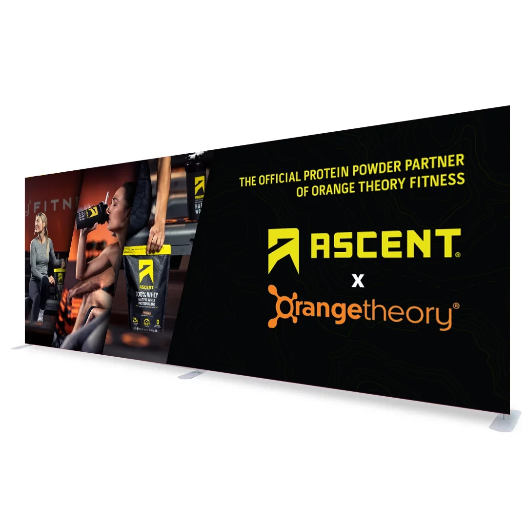 20ft tension fabric display for large event backdrops and trade shows