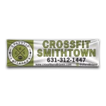 CrossFit Smithtown banner with logo, contact info, and social handle