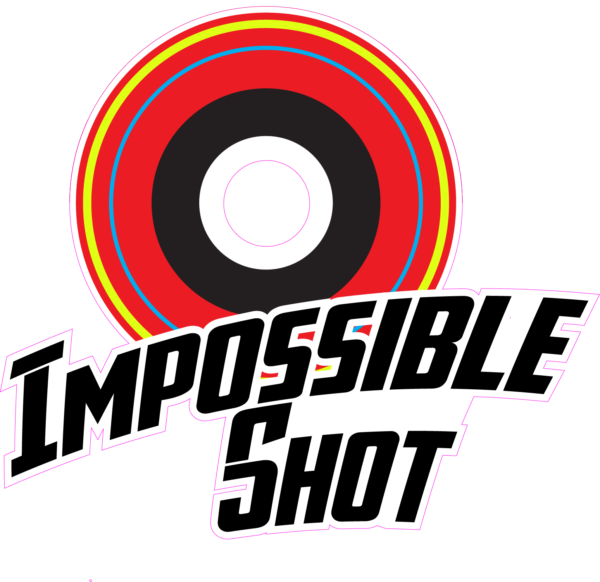 Impossible Shot logo with colorful bullseye target