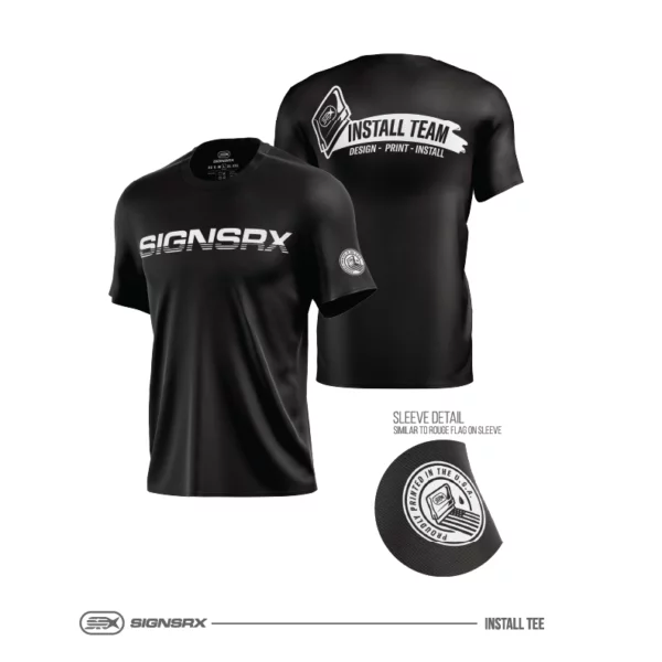 Custom printed t-shirt for events, gyms, and athletic branding
