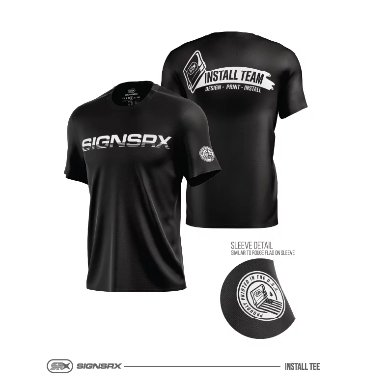 Custom printed t-shirt for events, gyms, and athletic branding
