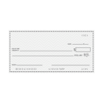 Giant check sign for contests, donations, and award ceremonies
