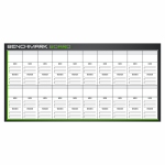 Custom benchmark dry erase board for tracking CrossFit workouts and PRs