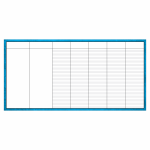 Blank daily dry erase board for CrossFit WODs and schedules