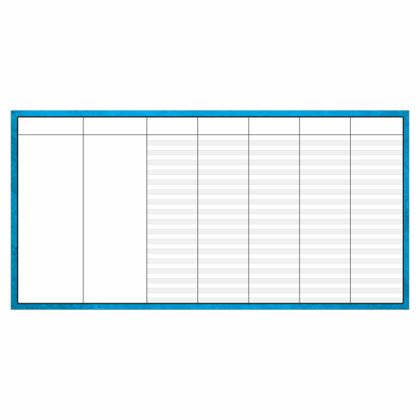 Blank daily dry erase board for CrossFit WODs and schedules
