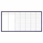 Blank daily dry erase board for CrossFit WODs and schedules
