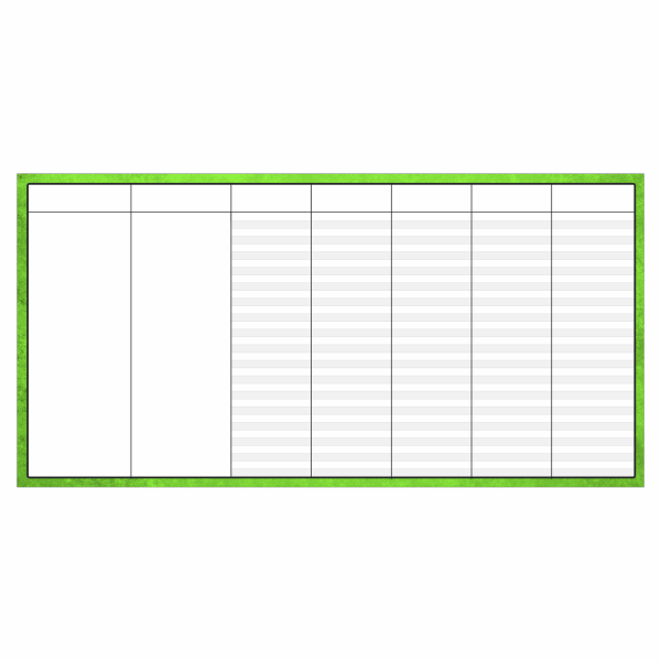 Blank daily dry erase board for CrossFit WODs and schedules