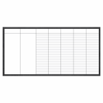 Blank daily dry erase board for CrossFit WODs and schedules