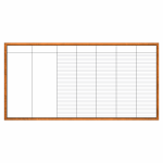 Blank daily dry erase board for CrossFit WODs and schedules