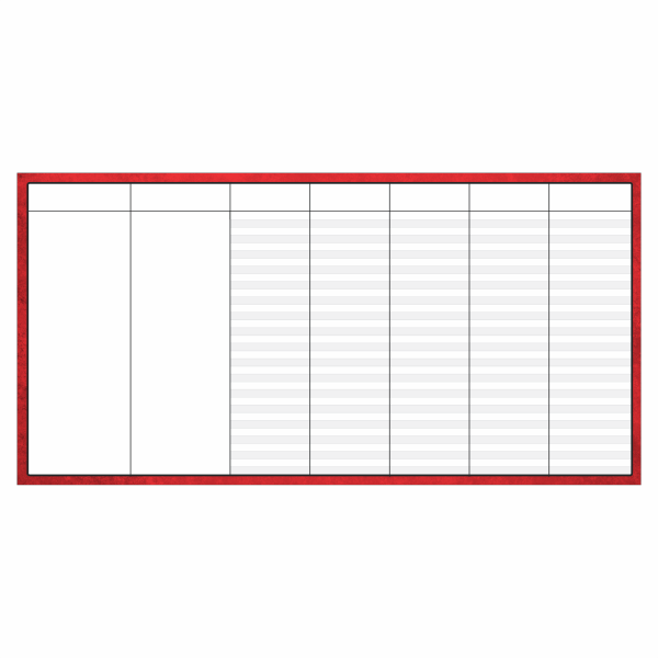 Blank daily dry erase board for CrossFit WODs and schedules