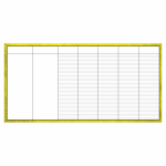Blank daily dry erase board for CrossFit WODs and schedules