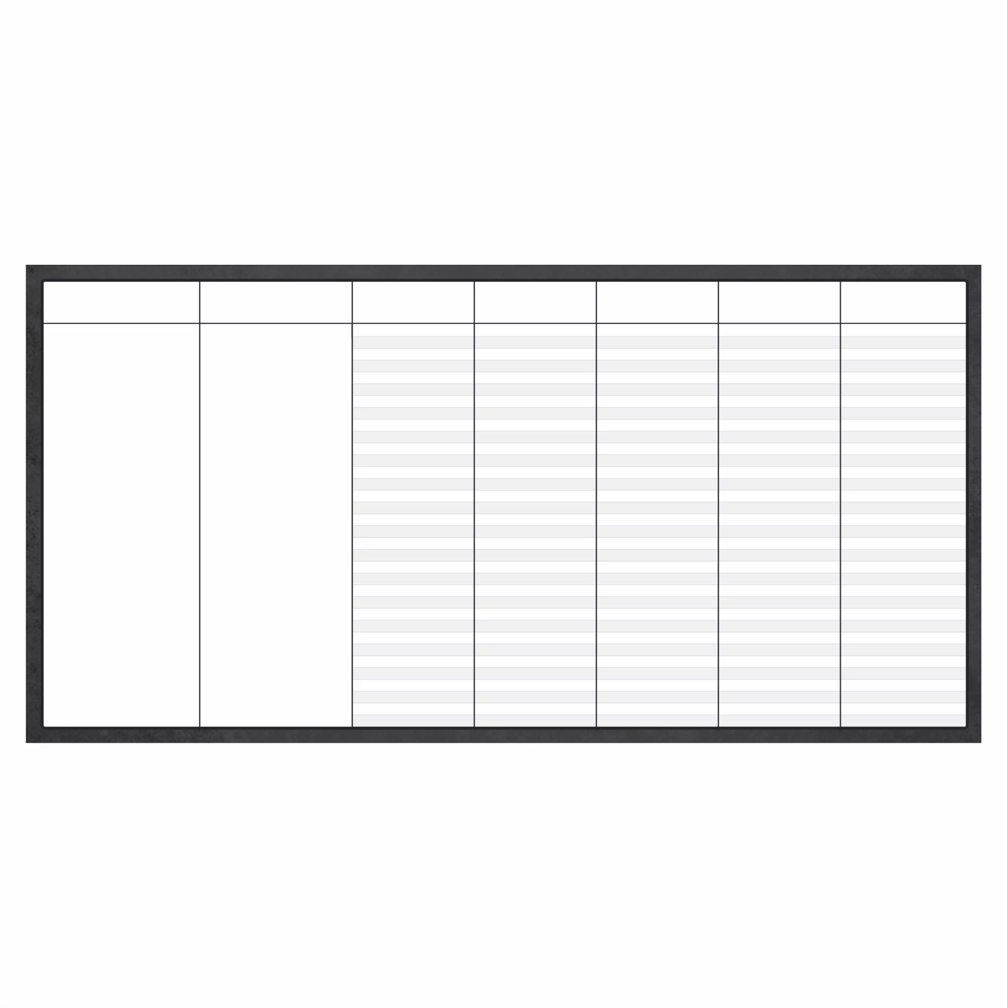 Blank daily dry erase board for CrossFit WODs and schedules