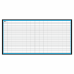 Blank movement dry erase board(blue) for tracking CrossFit workouts and skills