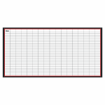 Blank movement dry erase board (red) for tracking CrossFit workouts and skills