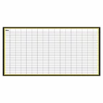 Blank movement dry erase board for tracking CrossFit workouts and skills