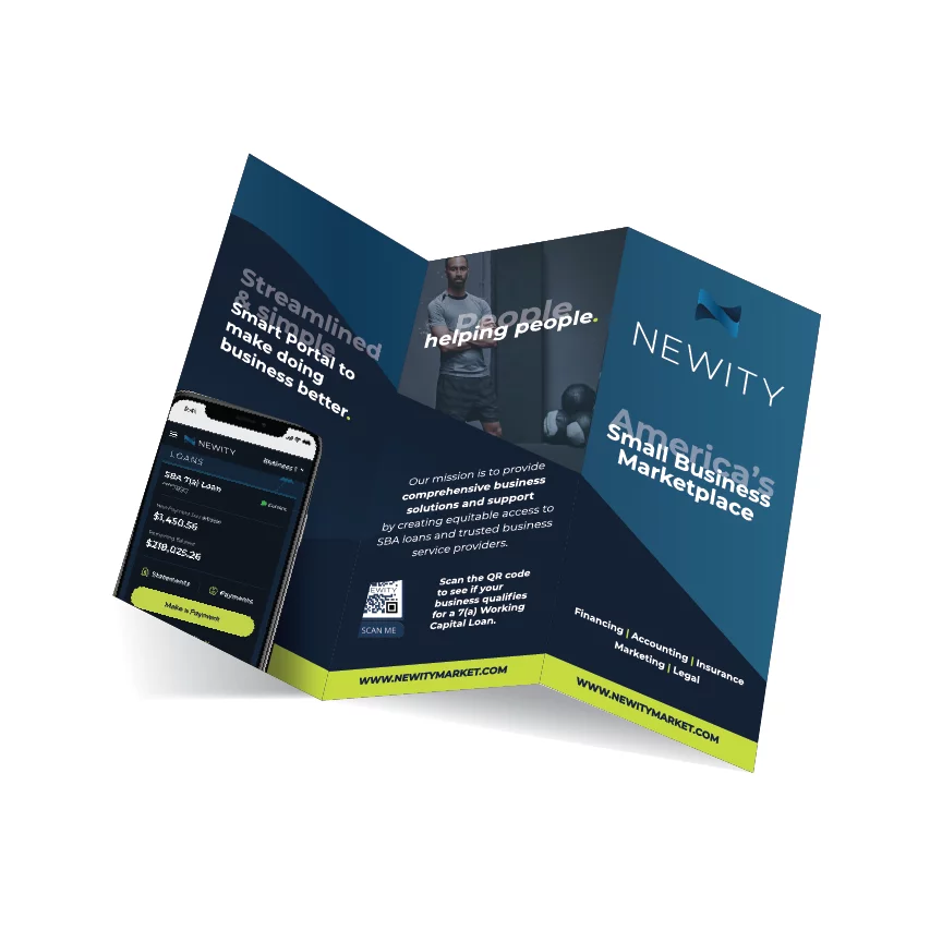 Stack of professionally printed brochures for business promotions