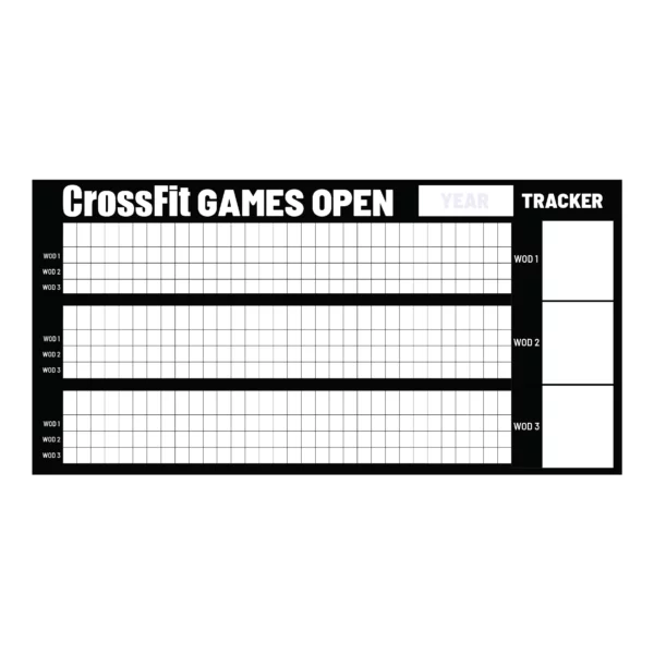 Crossfit Games Open Tracker Dry Erase blank Board