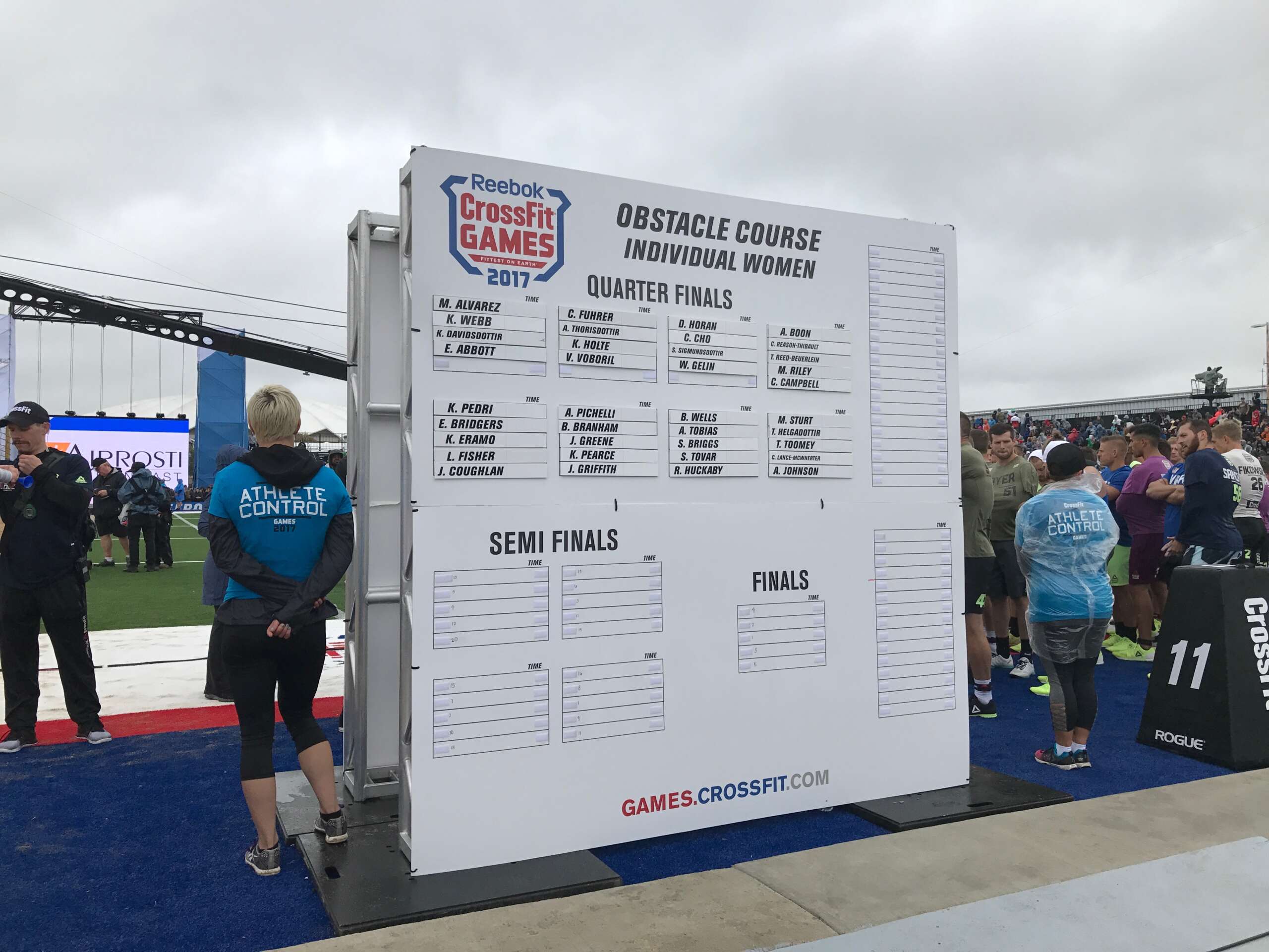 Custom dry erase board for CrossFit gym programming and notes