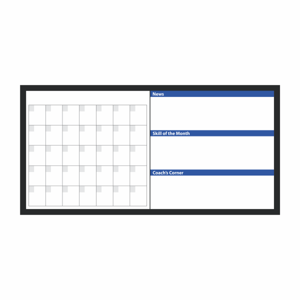 Custom gym blueboard for CrossFit WODs, tracking, and community branding