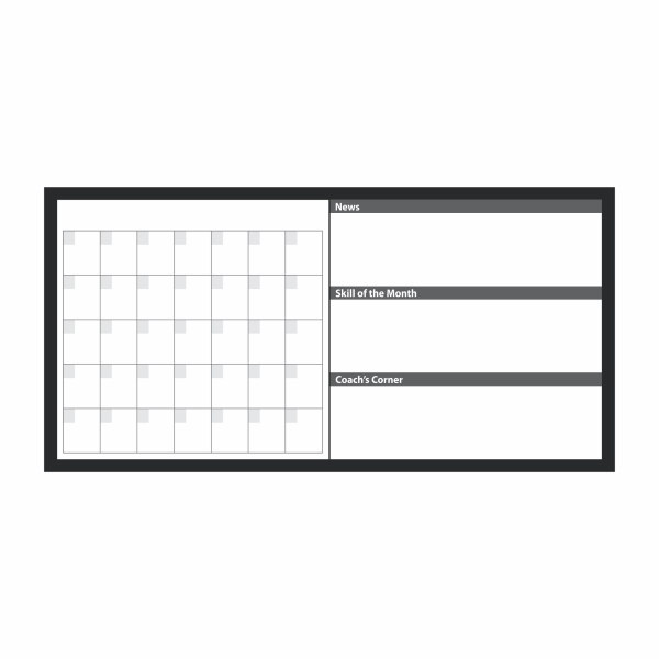 Custom gym greyboard for CrossFit WODs, tracking, and community branding