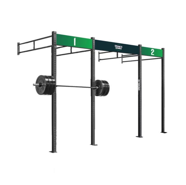 A-frame lane markers for organizing CrossFit event workout areas