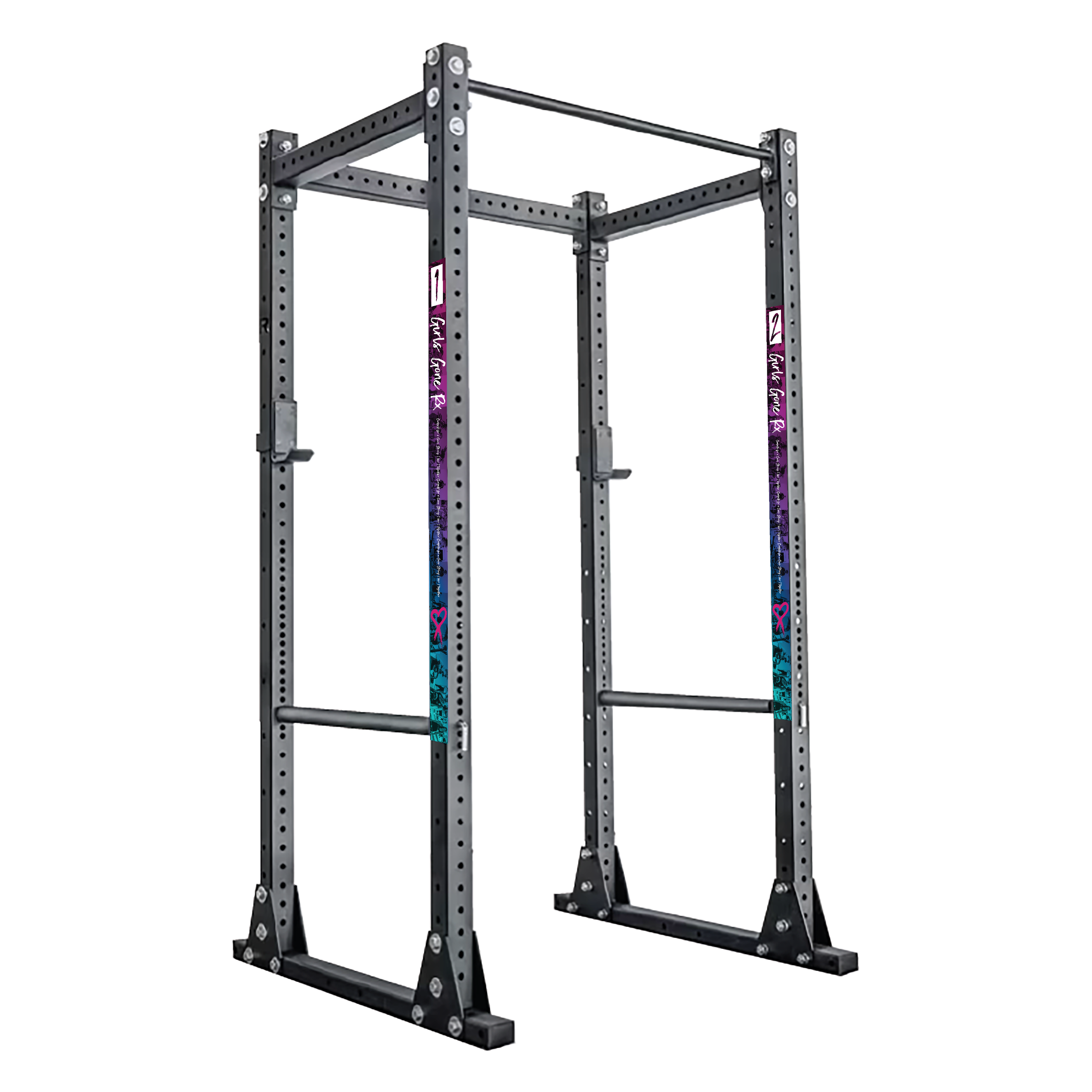 GGRX rig decals for marking stations on CrossFit competition rigs