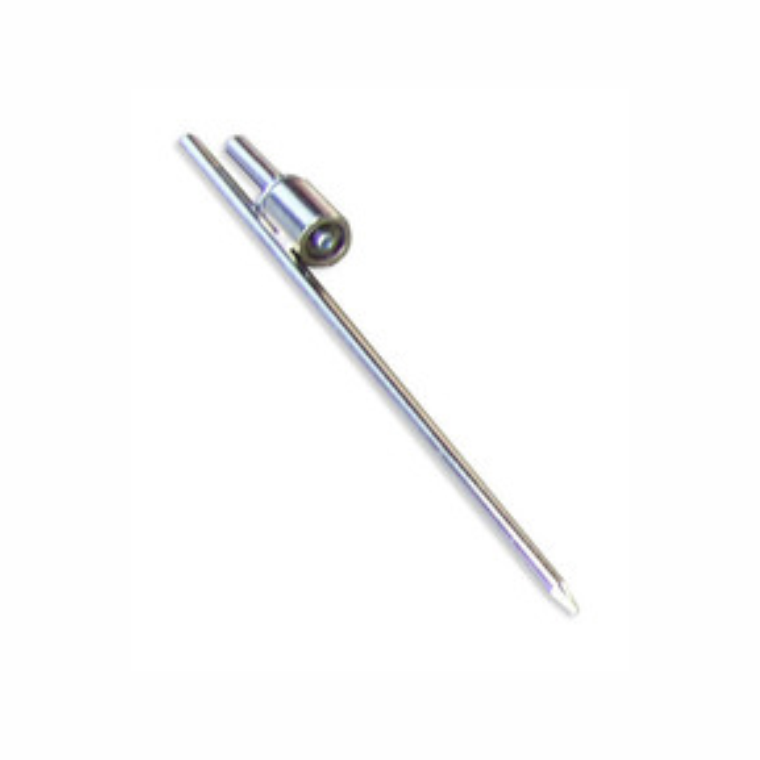 Ground stake base for securing feather or teardrop flags outdoors
