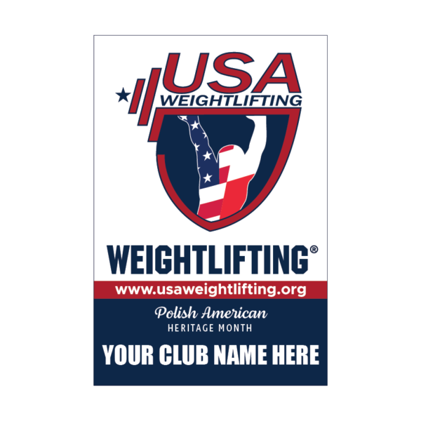 USAW banner honoring Polish American heritage and lifting pride
