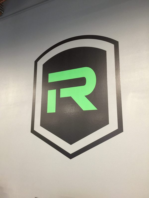 Durable vinyl wall decals for competitions and training spaces