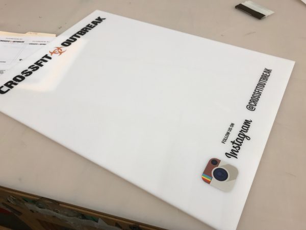 Custom printed vinyl banner for competitions and promotional displays