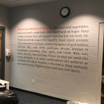 Custom gym wall decals for branding and motivational messaging
