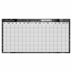 Dry erase board for weightlifting PRs, workouts, and branding