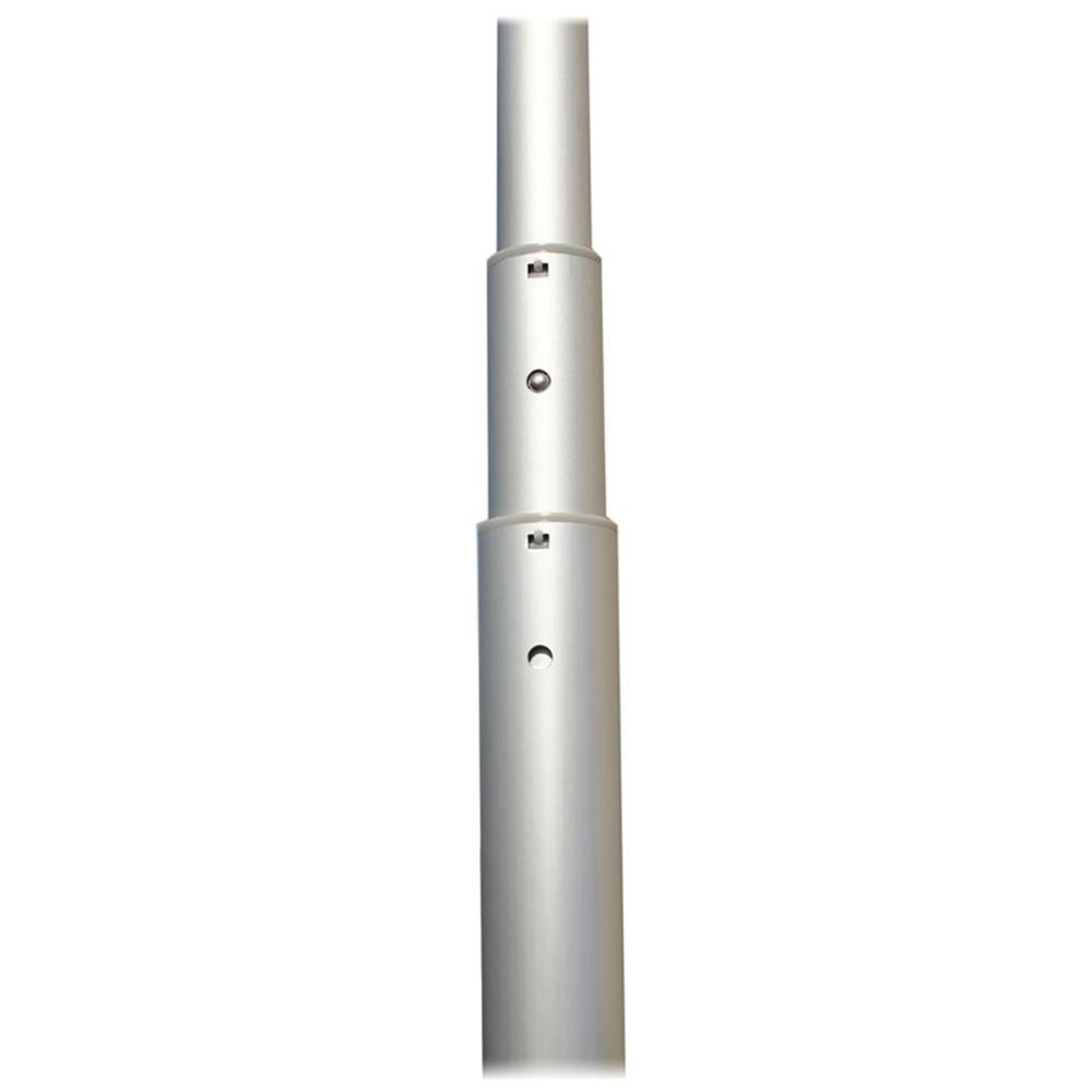 Telescopic aluminum pole segments with locking holes