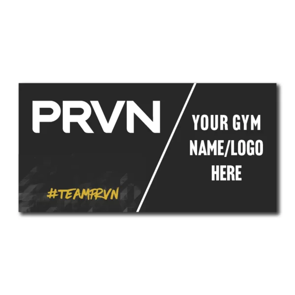 Official PRVN signage by SignsRX for gyms, events, and competitions