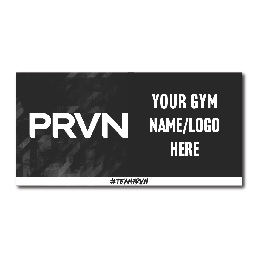 Custom PRVN affiliate banner to showcase gym community and support