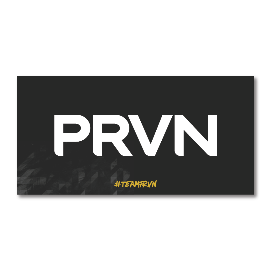 Official PRVN signage by SignsRX for gyms, events, and competitions