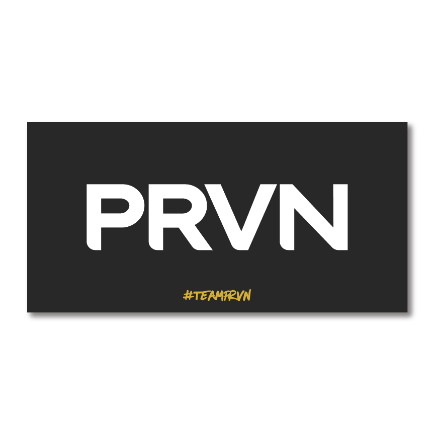 Official PRVN signage by SignsRX for gyms, events, and competitions