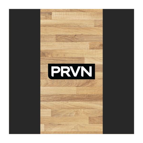 Custom PRVN platform decals for gym branding and lifting stations
