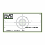Giant check sign for contests, donations, and award ceremonies