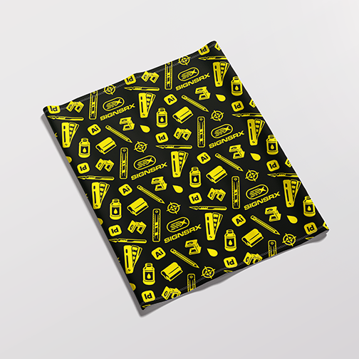 Multi-use printed gaiter for workout, face mask, or headband