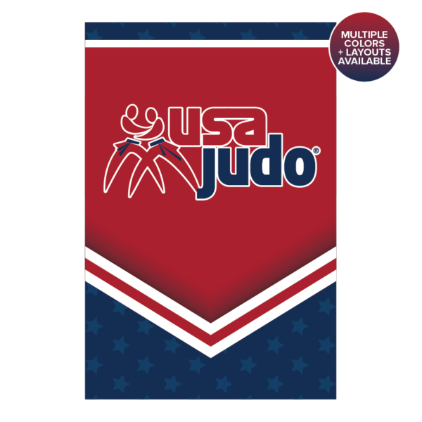 10ft USA Judo fabric display for events, expos, and branded backdrops