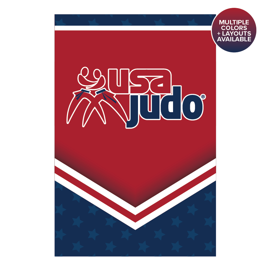 10ft USA Judo fabric display for events, expos, and branded backdrops