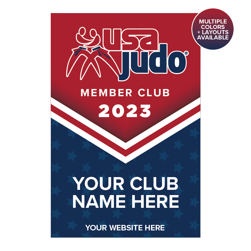 USA Judo Club Banner 2023 for official dojo representation and pride