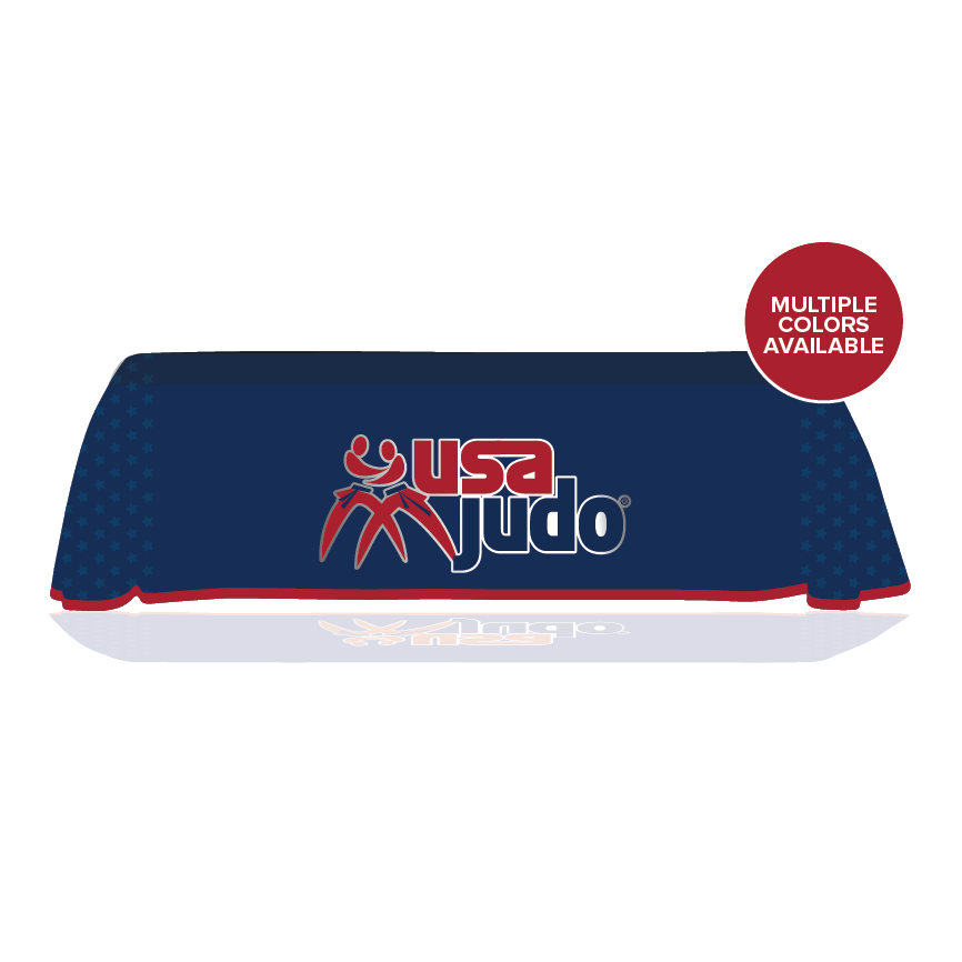 USA Judo full color table throw for 6ft or 8ft trade show tables