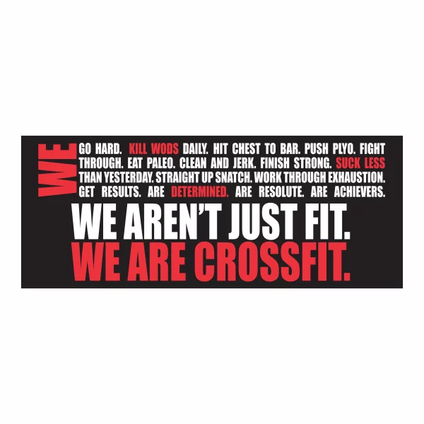 We Are CrossFit Sign