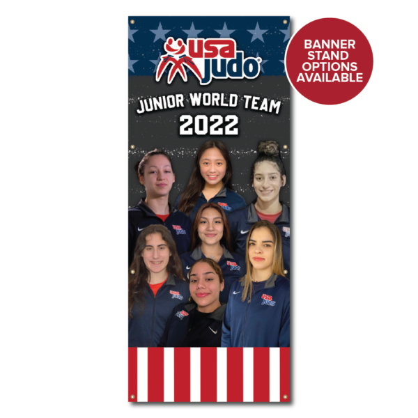 USA Judo Female World junior Team Banner 2022