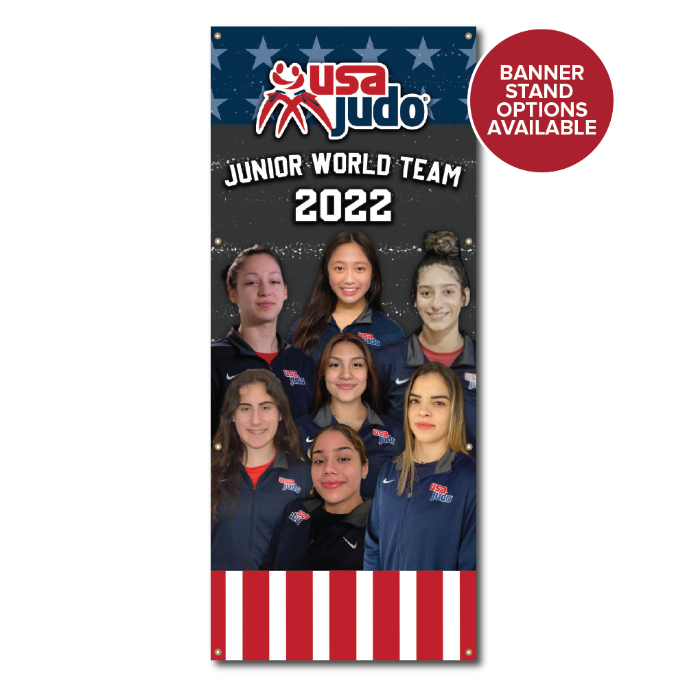 USA Judo Female World junior Team Banner 2022